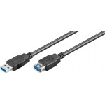 cablu extensie usb 3.0 a tata - usb 3.0 a mama, 1.8m, negru, goobay