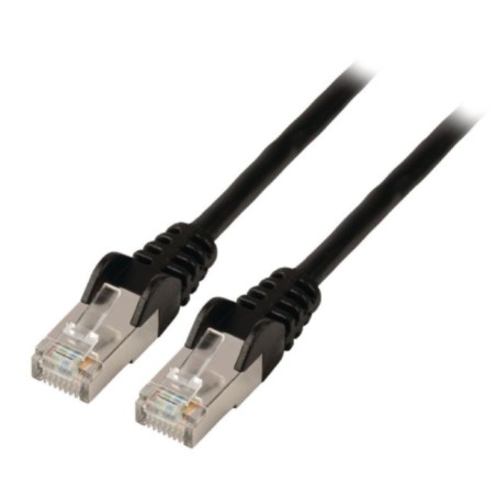 cablu de retea u/utp cat5e valueline rj45 tata - rj45 tata, de 3m, negru