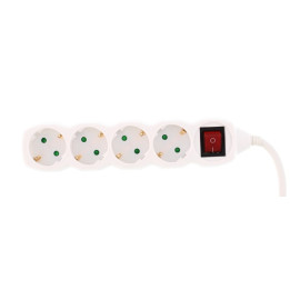 prelungitor 4 prize 5m cu intrerupator, cablu 3x1.5mmp, well