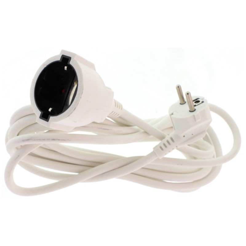 cablu prelungitor 5m 1.5mm, alb, well