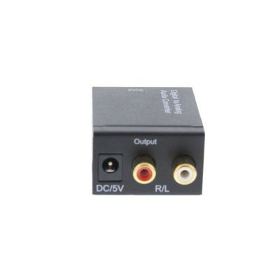 convertor audio digital toslink+coax - analog 2x rca well