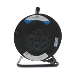 prelungitor cu derulator, cu termosiguranta, 4 prize 50m 1.5mm ip44, well
