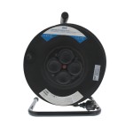 prelungitor cu derulator, cu termosiguranta, 4 prize 50m 1.5mm ip44, well