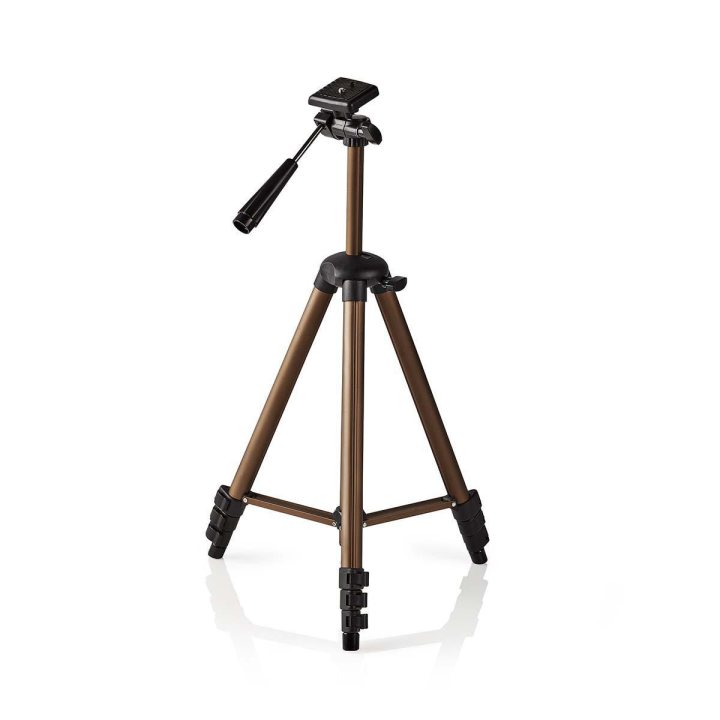 trepied extensibil nedis cu functie de rotire si inclinare max 2kg, 130 cm, negru/argintiu