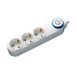 prelungitor 3 prize 5m cu intrerupator, cablu 3x1.5mmp, well