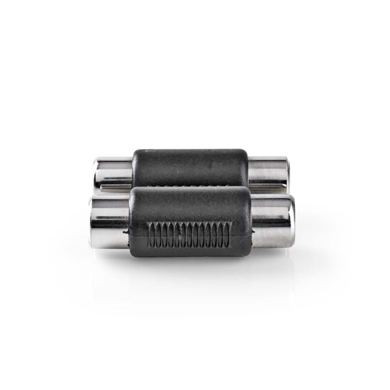 adaptor audio stereo 2x rca mama - 2x rca mama set 10 bucati nedis
