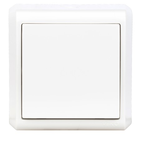 intrerupator simplu schrack visio50 ev310001 aparent alb cleme cu surub