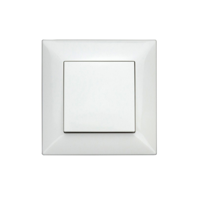 intrerupator sonerie schrack visio50 ev106020 complet incastrat alb cu surub