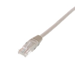 cablu de retea f/utp well, cat6, patch cord, 10m, gri
