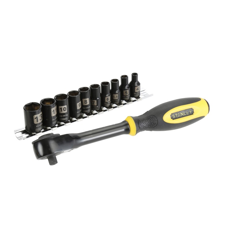 set 11 tubulare fatmax 1/4" cu clichet 0-94-607 stanley
