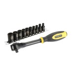 set 11 tubulare fatmax 1/4" cu clichet 0-94-607 stanley