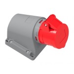 priza industriala bemis bc1-1504-2535, 3p+e, 16a, 380v, aparenta, unghi 90° ip44