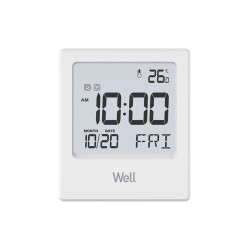 ceas desteptator well creed, afisare temperatura, ora curenta, ziua, data