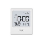 ceas desteptator well creed, afisare temperatura, ora curenta, ziua, data