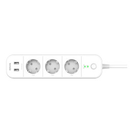 prelungitor smart wifi 3 prize, 2x usb, 1.5m, sp15 tenda