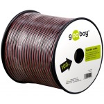 cablu difuzor, rola 100m, rosu/negru, 2 x 0,75 mm goobay