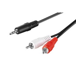cablu audio jack stereo 3.5mm tata - 2x rca tata 10m