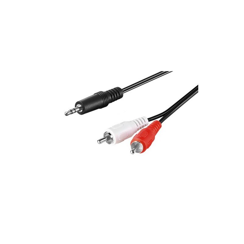 cablu audio jack stereo 3.5mm tata - 2x rca tata 10m