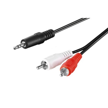 cablu audio jack stereo 3.5mm tata - 2x rca tata 10m