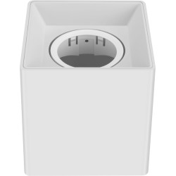 rama spot gu10/mr16 patrata alba pc 96x100mm well