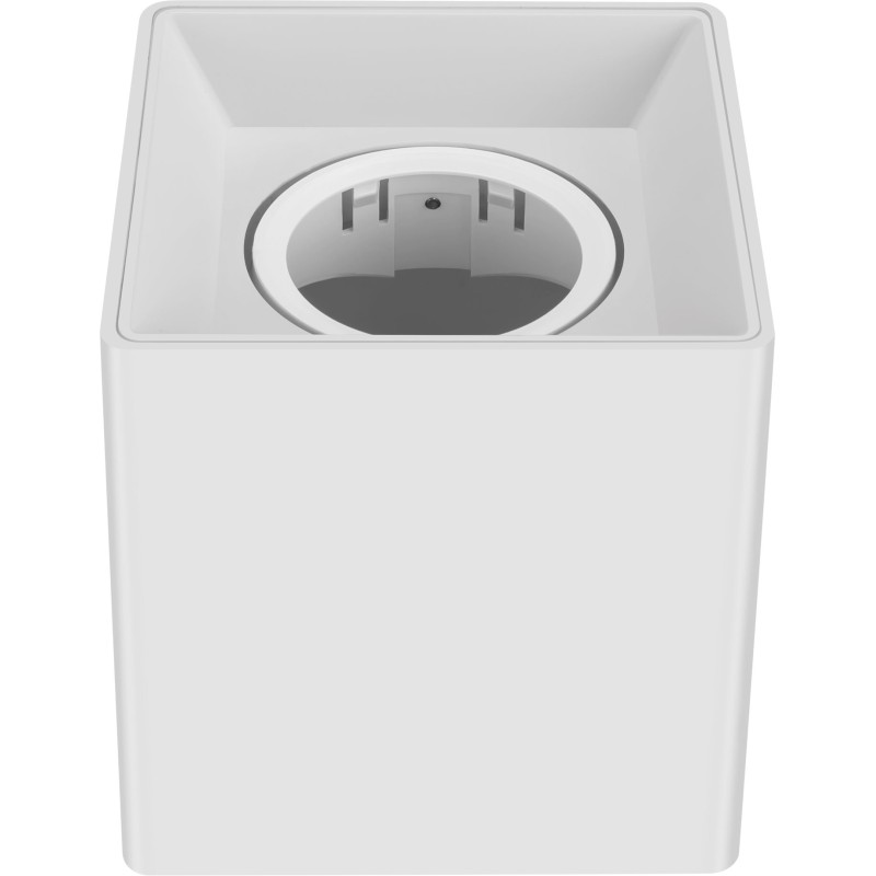 rama spot gu10/mr16 patrata alba pc 96x100mm well