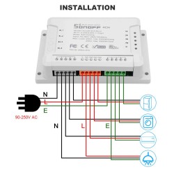 Sonoff 4CH R2 – switch/ releu inteligent 4 canale