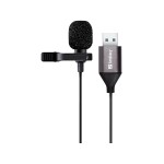 microfon lavaliera cu clip sandberg 126-19, usb, 2m, negru