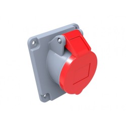 priza industriala bemis bc1-3505-2420 3p+n+e, 32a, 380v, unghi 45°, ip44