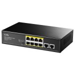 switch 8 porturi poe, 2 porturi uplink, 10/100mbps, fs1010p cudy switch 8 porturi poe, 2 porturi uplink, 10/100mbps, fs1010p cudy