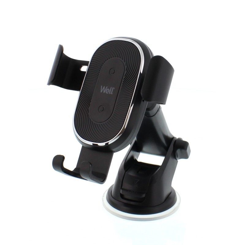 incarcator auto wireless pilot well 10w cu gravitatie, cu ventuza
