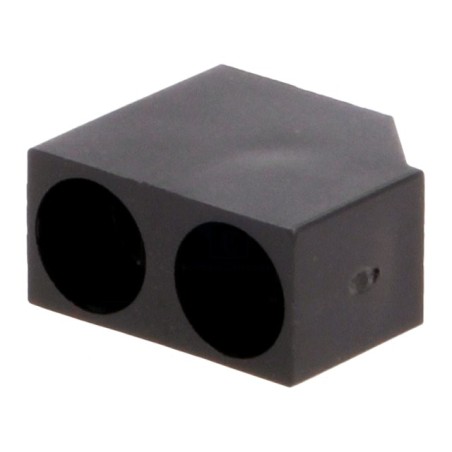 LED-uri, Carcasă diodă LED 5mm poliamidă în unghi neagră UL94V-2 -1, dioda.ro
