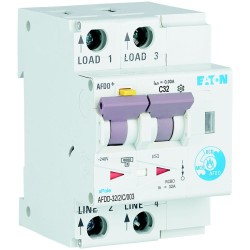 intrerupator diferential afdd 32a 2p c 10ka 30ma, eaton