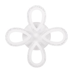 plafoniera ice led 40w 3cct+rgb cu telecomanda, alb, erste