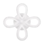 plafoniera ice led 40w 3cct+rgb cu telecomanda, alb, erste