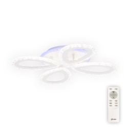 plafoniera ice led 40w 3cct+rgb cu telecomanda, alb, erste