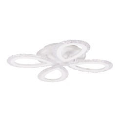 plafoniera ice led 40w 3cct+rgb cu telecomanda, alb, erste