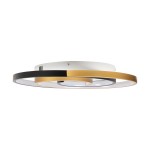 plafoniera trim 30w 42cm 3000-6500k, negru+auriu, erste