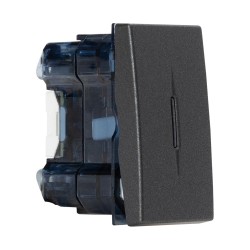 moda voice, intrerupator led 1m, antracit mat, elbi