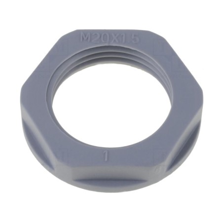 home, Piuliţă M16 poliamidă 22mm gri închis -40÷100°C Pas: 1,5 -1, dioda.ro