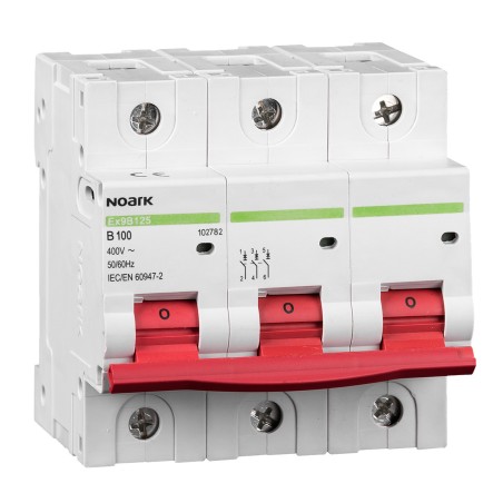 mini-intreruptoare automate ex9b125 3p c100a, 102792, noark