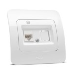 jazz priza utp 1xrj45, alb, elbi