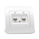 jazz priza utp 2xrj45, alb, elbi