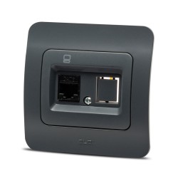 jazz priza utp 1xrj45, antracit, elbi