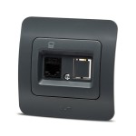 jazz priza utp 1xrj45, antracit, elbi