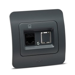 jazz priza utp 1xrj45, antracit, elbi