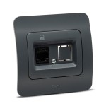 jazz priza utp 1xrj45, antracit, elbi