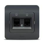 jazz priza utp 2xrj45, antracit, elbi jazz priza utp 2xrj45, antracit, elbi