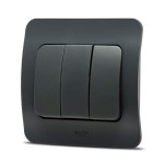 jazz intrerupator triplu, antracit, elbi