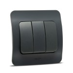 jazz intrerupator triplu, antracit, elbi