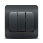 jazz intrerupator triplu, antracit, elbi